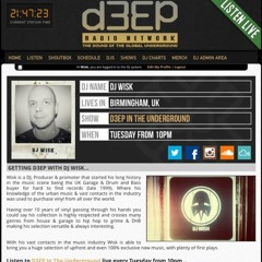 D3EP IN THE UNDERGROUND 27/10/15 **D3EP RADIO NETWORK**