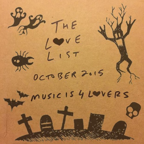The Love List -- Top 20 Tracks October 2015 [MI4L.com]