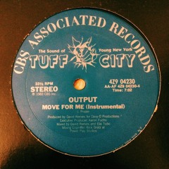 OUTPUT - Move For Me (Instrumental) 1983