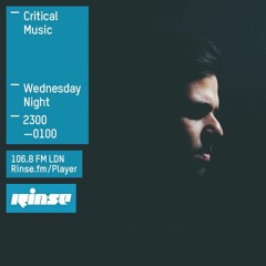 Critical Sound No. 25 | Rinse FM | Kasra | 04.11.2015