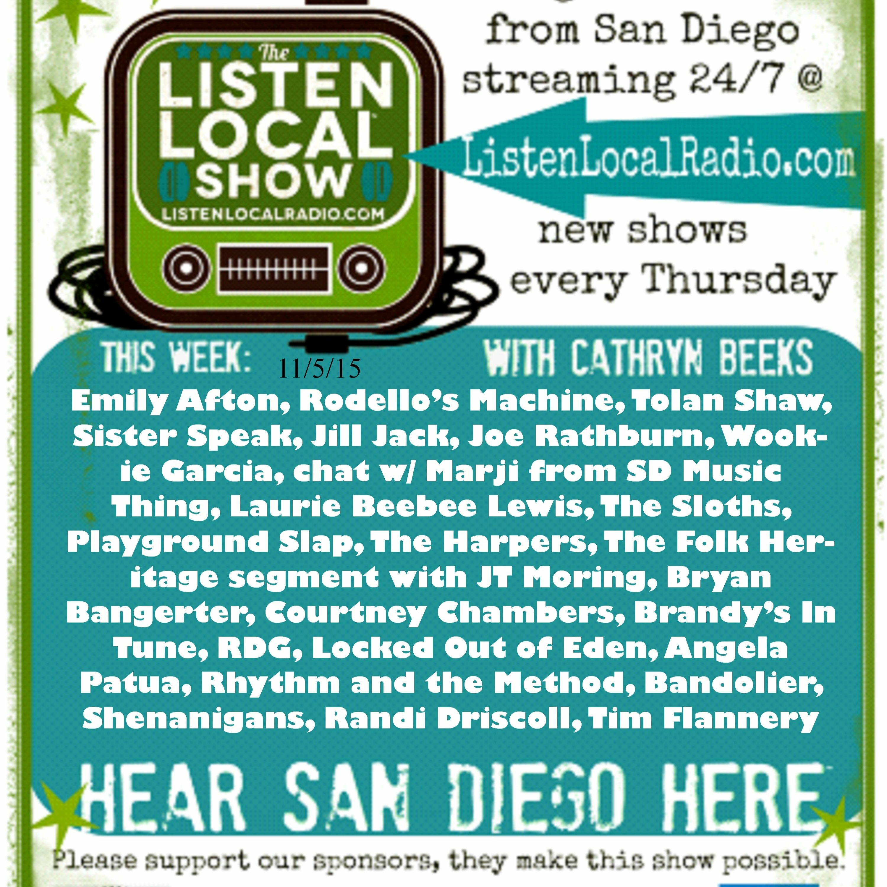 The Listen Local Show 11 5 15 episode artwork