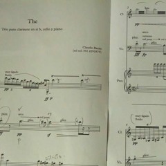 Música Impura / "The"  para Cl. si b, Vc y piano de Claudio Bazán