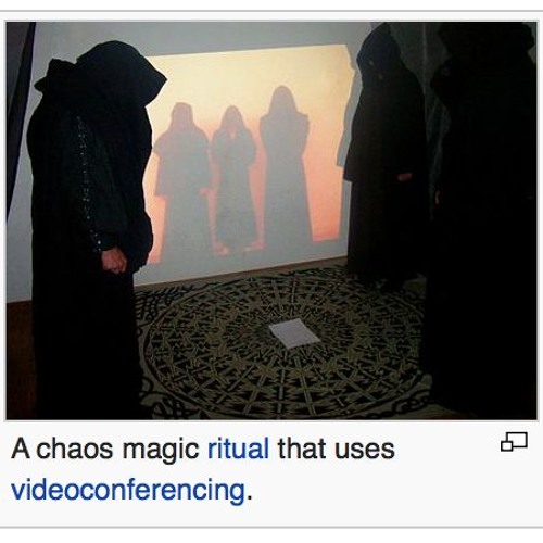 A Chaos Magic Ritual That Uses Videoconferencing By Vincent Neumann