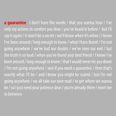 A Guarantee (feat. Randall Kent and Kyle Dee)