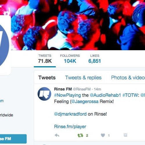 Mark Radford Rinse FM Exclusive - Jaegerossa Rmx: Nightgeist Some Kinda Feeling (HouseTrained)