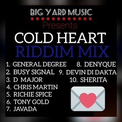"COLD HEART RIDDIM" (MegaMix) BIG YARD MUSIC -General Degree, Busy Signal, Chris Martin