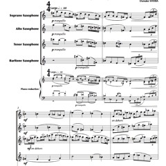 Sonatina for Saxophone Quartet by Daisuke SHIIBA[Live Recording](2004)