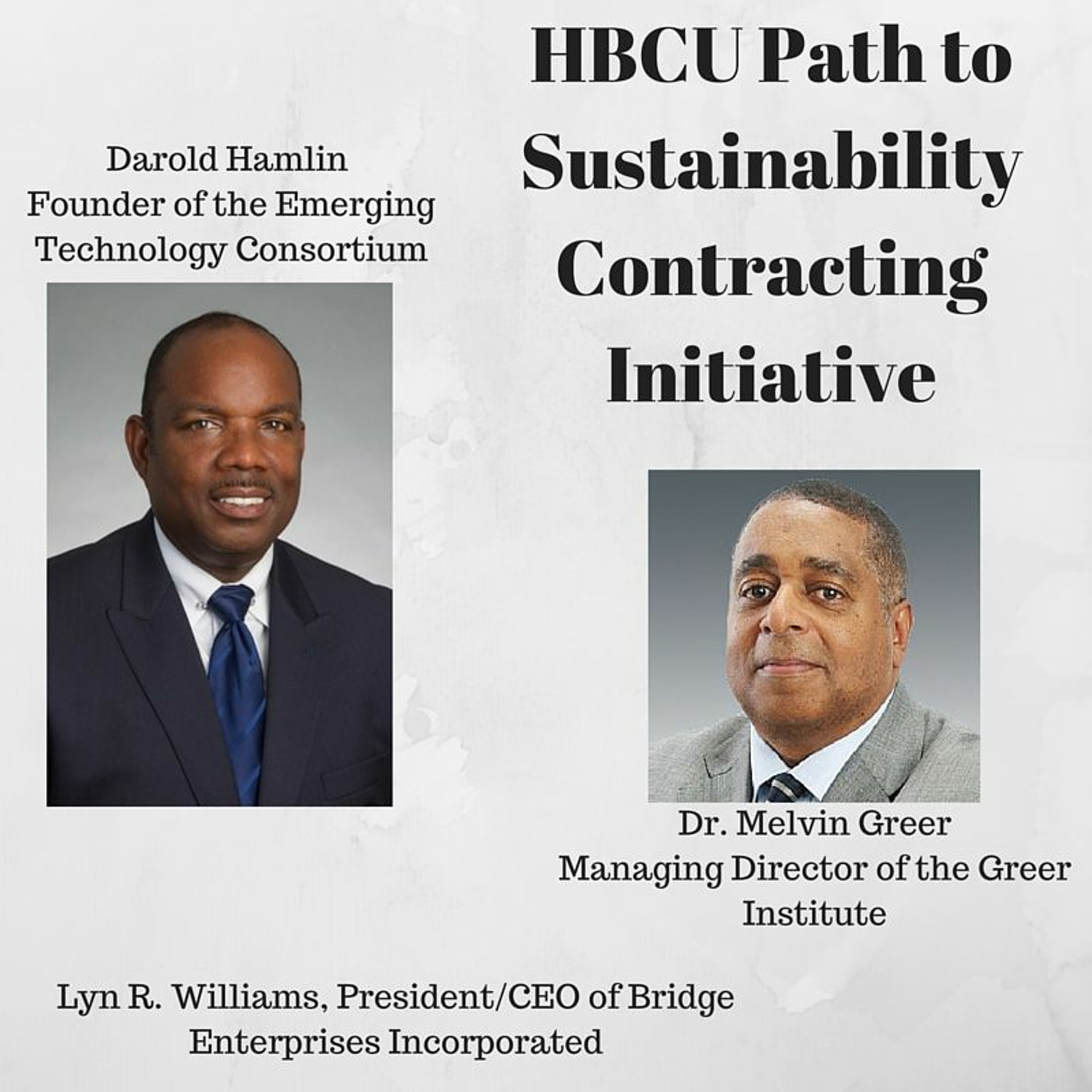 HBCU Path To Sustainability Contracting Initiative episode artwork