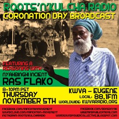 Nyahbinghi RasTafari Elder Ras Flako interview ::: Roots'n'Kulcha Radio ::: November 5th, 2015