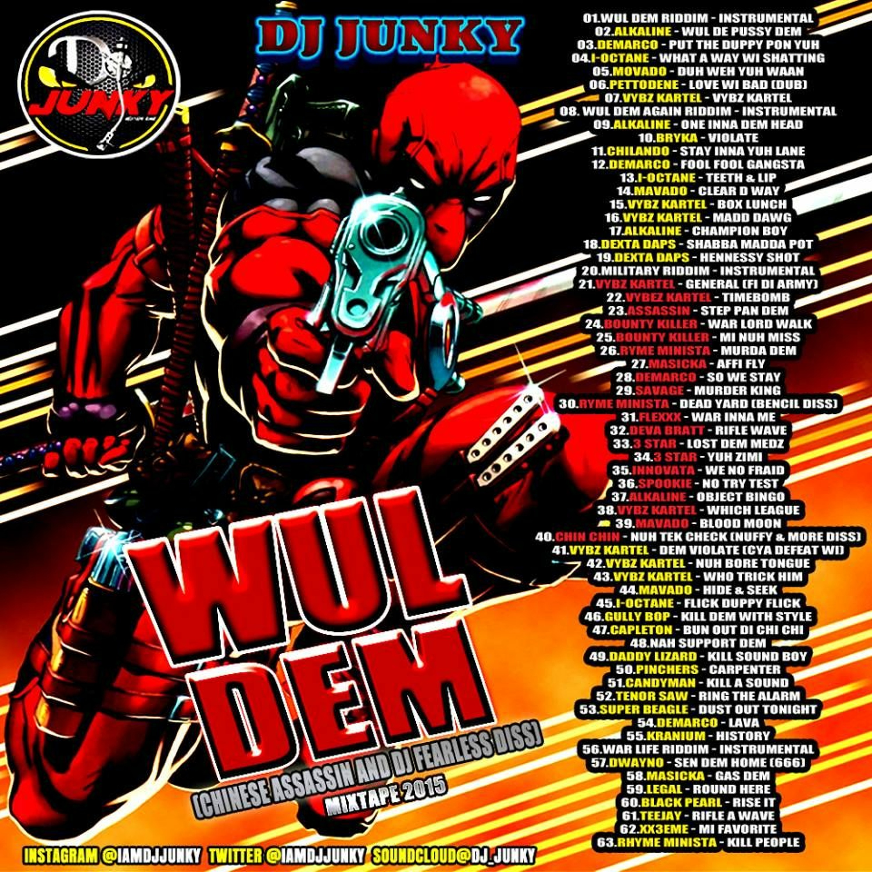 DJJUNKY - WUL DEM (CHINESE ASSASSIN AND DJFEARLESS) DISS MIXTAPE 2K15 episode artwork