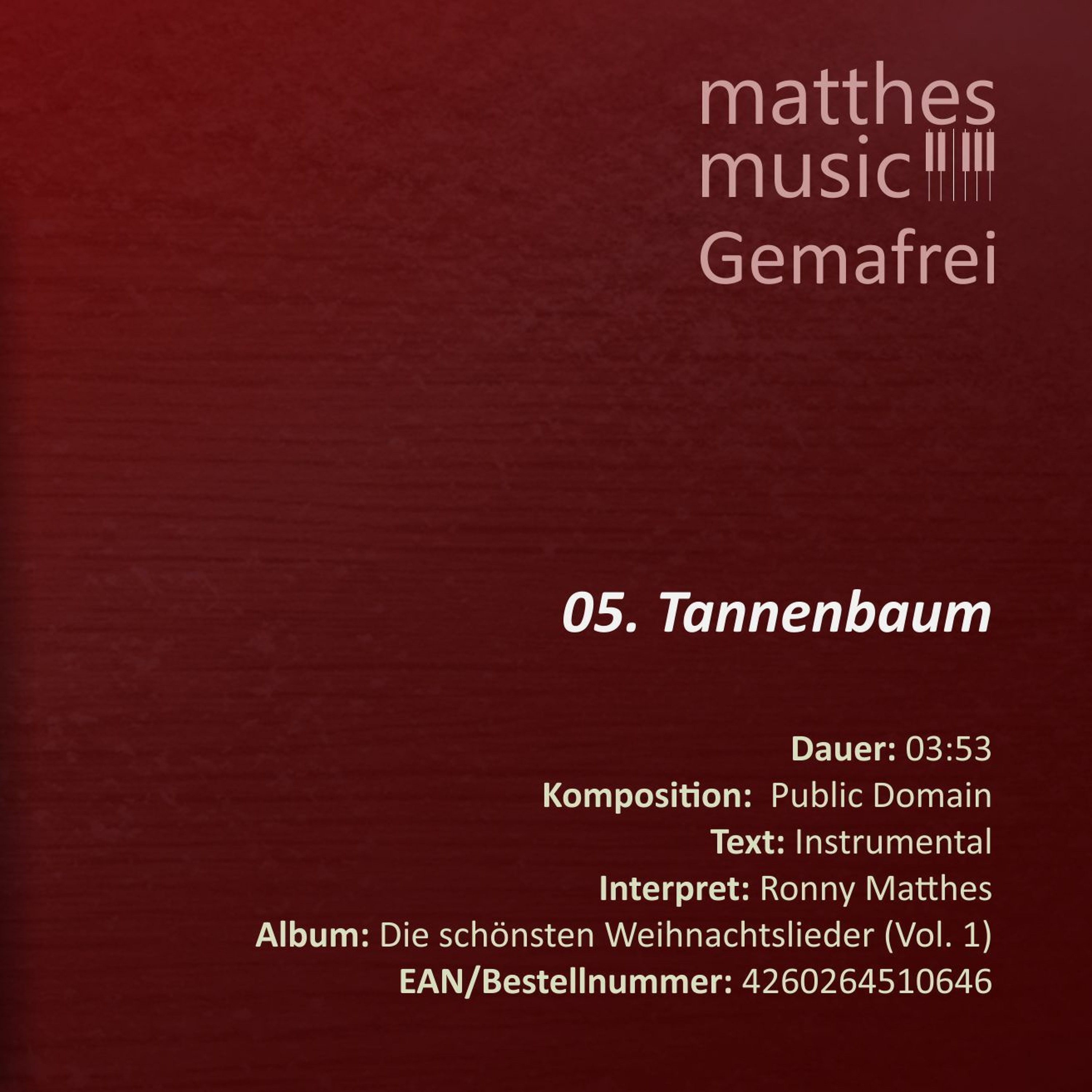 O Tannenbaum (O Christmas Tree) - (05/14) - CD: Die schönsten Weihnachtslieder (Vol. 1) episode artwork