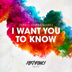 Zedd Ft. Selena Gomez - I Want You To Know (Rudy Remix)[ClickBuy4FREEDOWNLOAD]