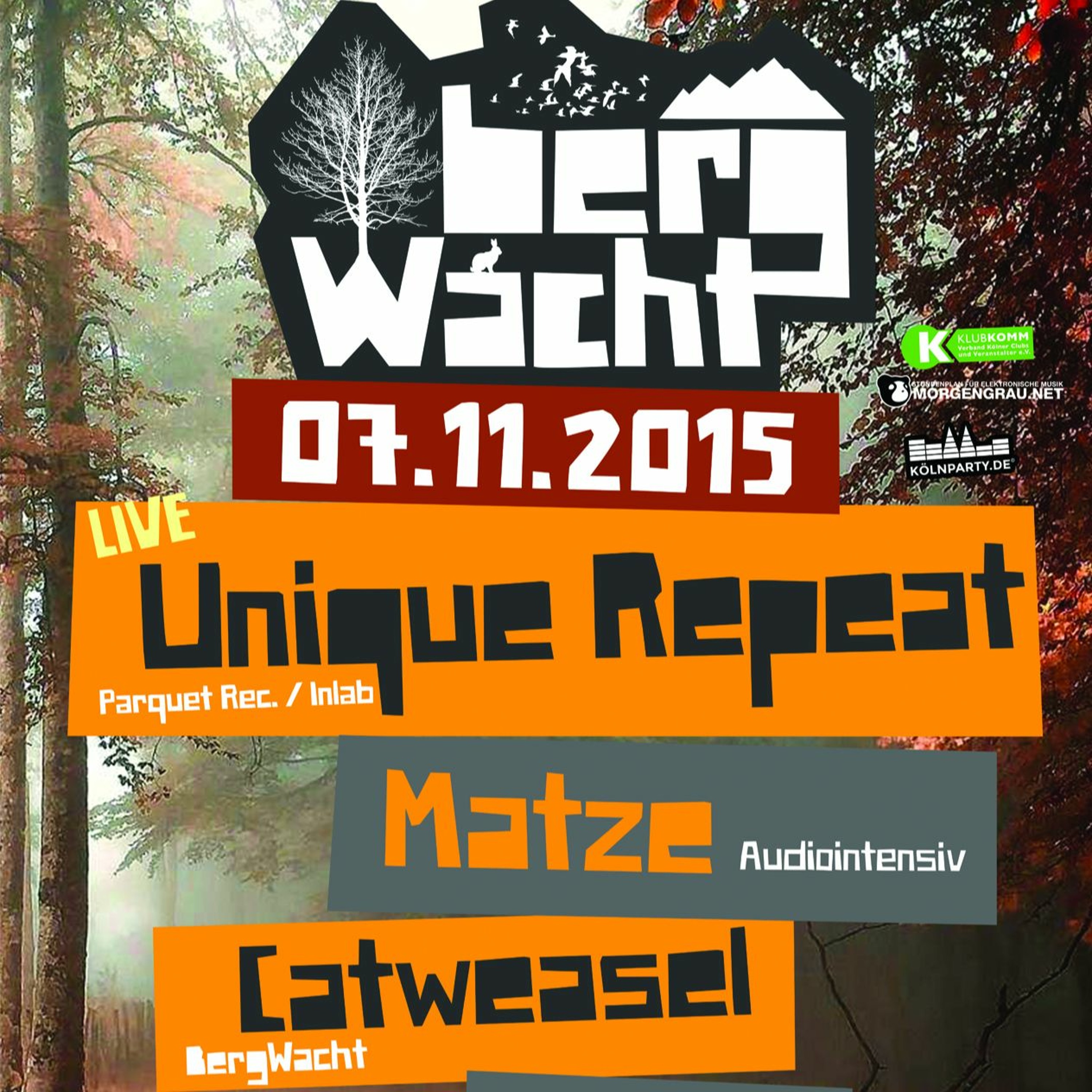 Catweasel @ BergWacht Artheater Cologne 07.11.2015 WarmUp Mix episode artwork