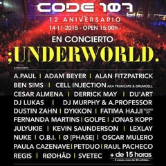 Rene Reiter - Code 107 - 12 Aniversario @ Fabrik Madrid 14.11.2015
