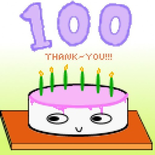 Yay! 100 Followers! Have some cake <3