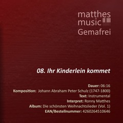 Ihr Kinderlein kommet - Gemafrei - (08/14) - CD: Die schönsten Weihnachtslieder (Vol. 1)