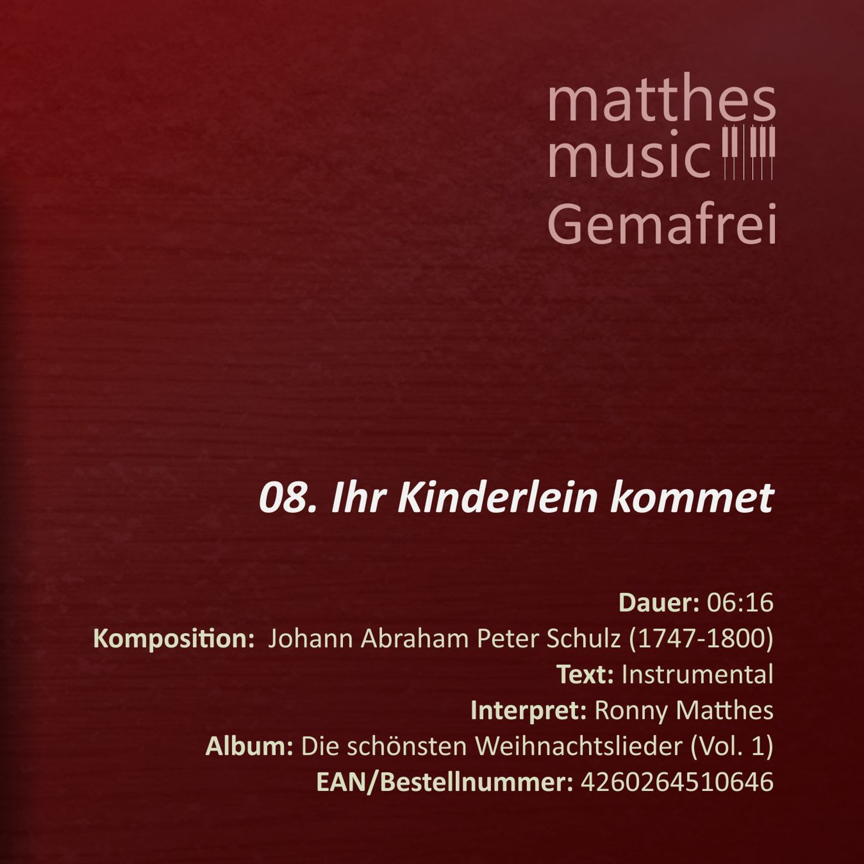 Ihr Kinderlein kommet - Gemafrei - (08/14) - CD: Die schönsten Weihnachtslieder (Vol. 1) episode artwork