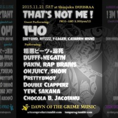 2015 11/21 That's Not Me!! at Duusraa Shinjyuku