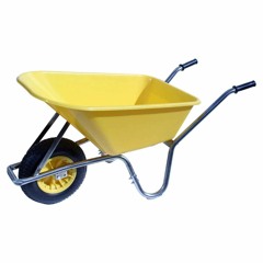 Yellow wheelbarrow