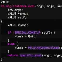 nil.instance_eval{not nil} [Live coded]