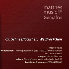 Schneeflöckchen, Weißröckchen - (09/14) - CD: Die schönsten Weihnachtslieder (Vol. 1)