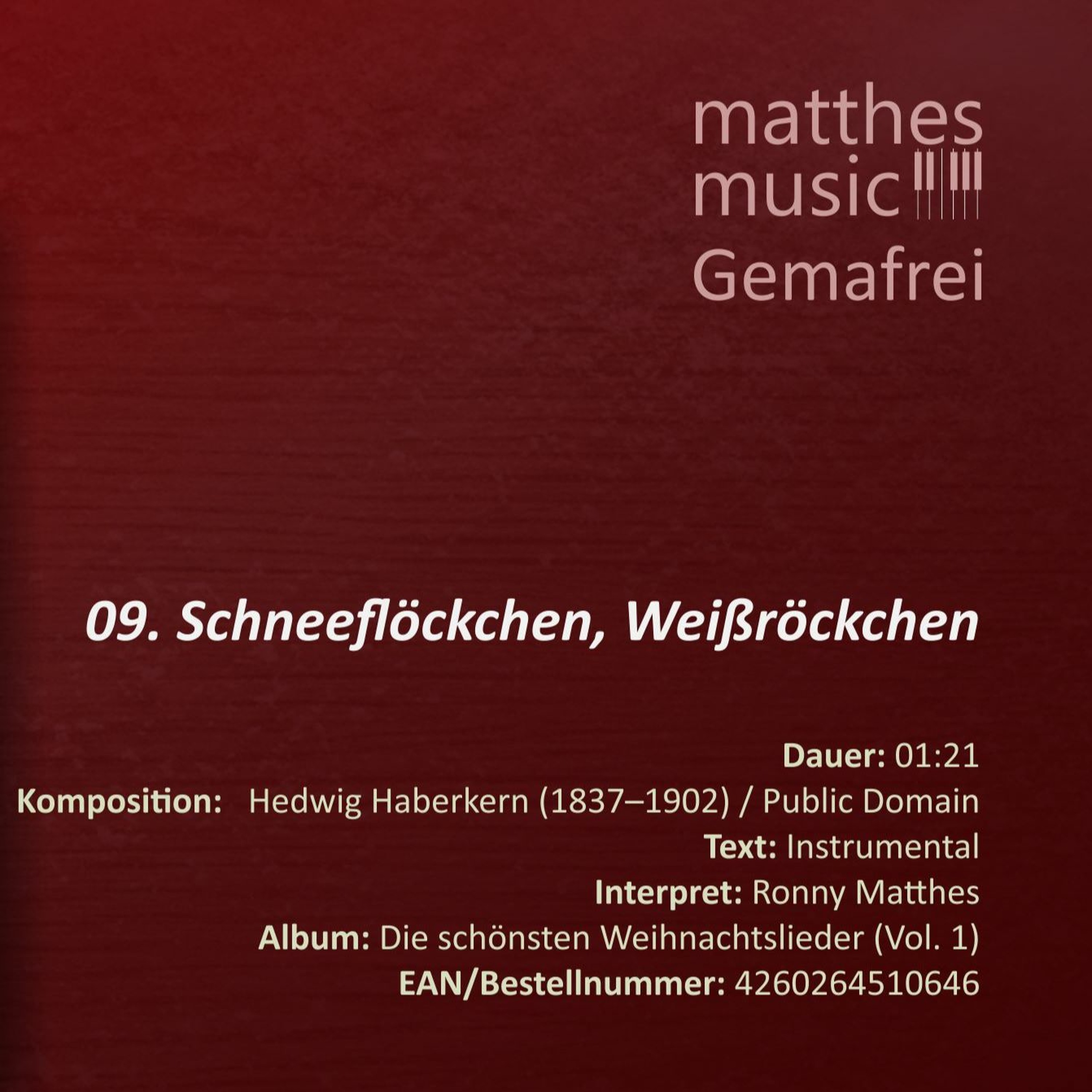 Schneeflöckchen, Weißröckchen - (09/14) - CD: Die schönsten Weihnachtslieder (Vol. 1) episode artwork