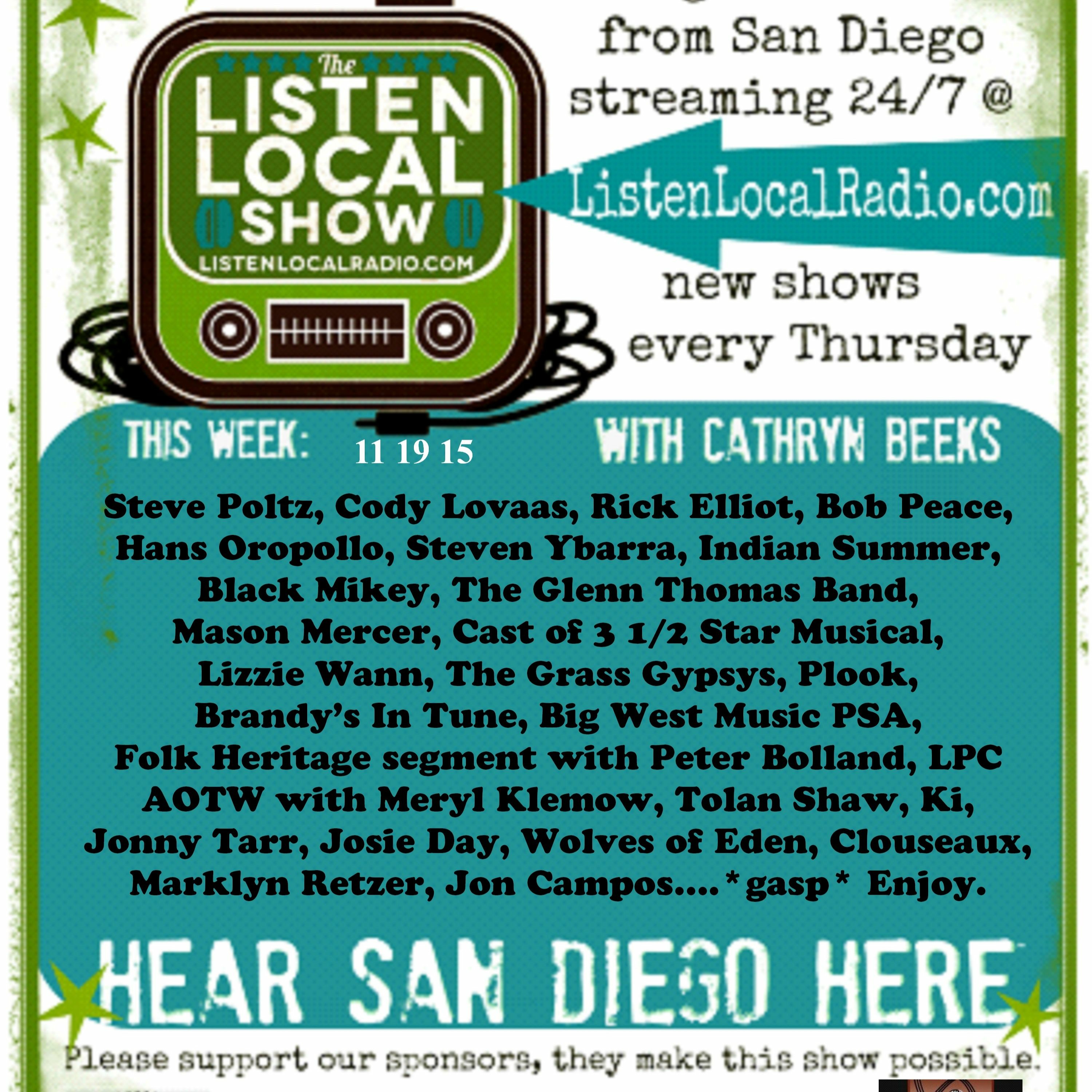 The Listen Local Show 11 19 15 episode artwork