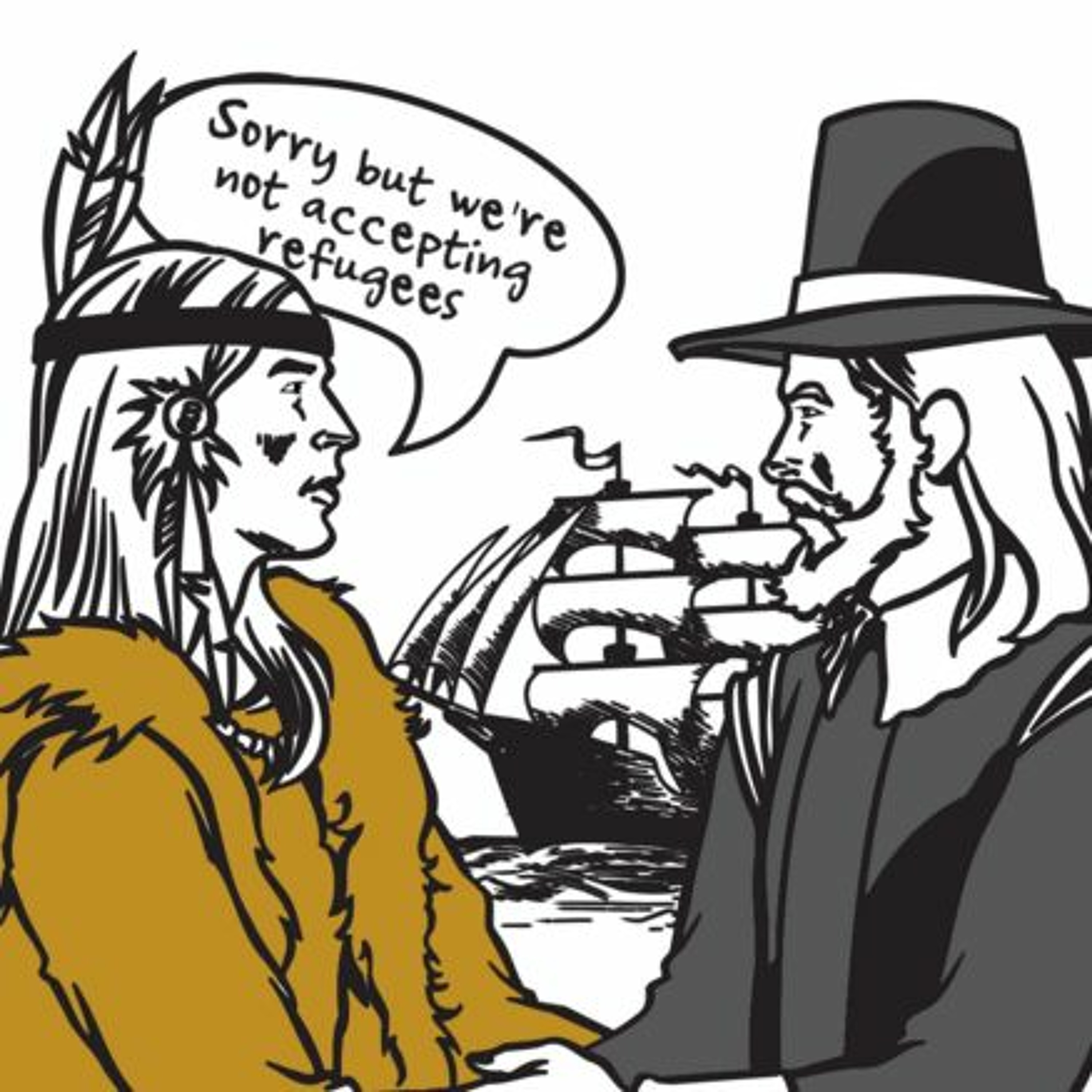 En este Día de Acción de Gracias los refugiados no son bienvenidos en la mesa estadounidense episode artwork