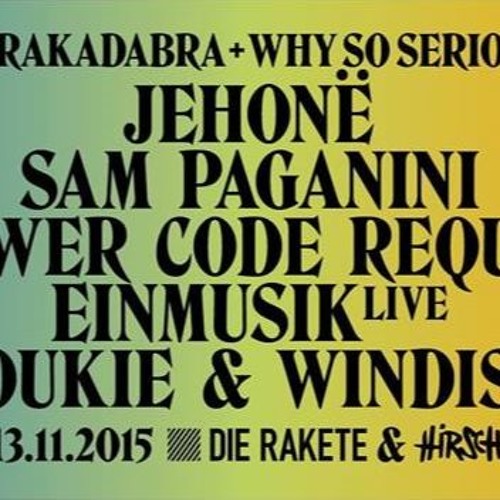 JulianHaffner @ Abrakadabra & WSS AH 14.11.2015