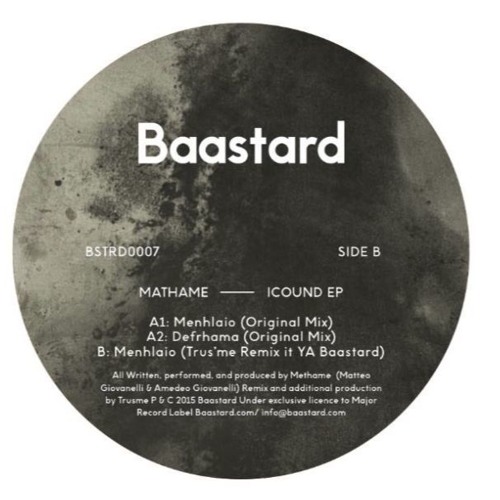 Mathame - Menhlaio (Trus'me Remix it Ya Bastard)