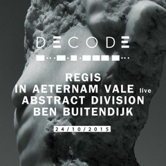 Ben Buitendijk @ Decode - Transport Rotterdam 24-10-2015