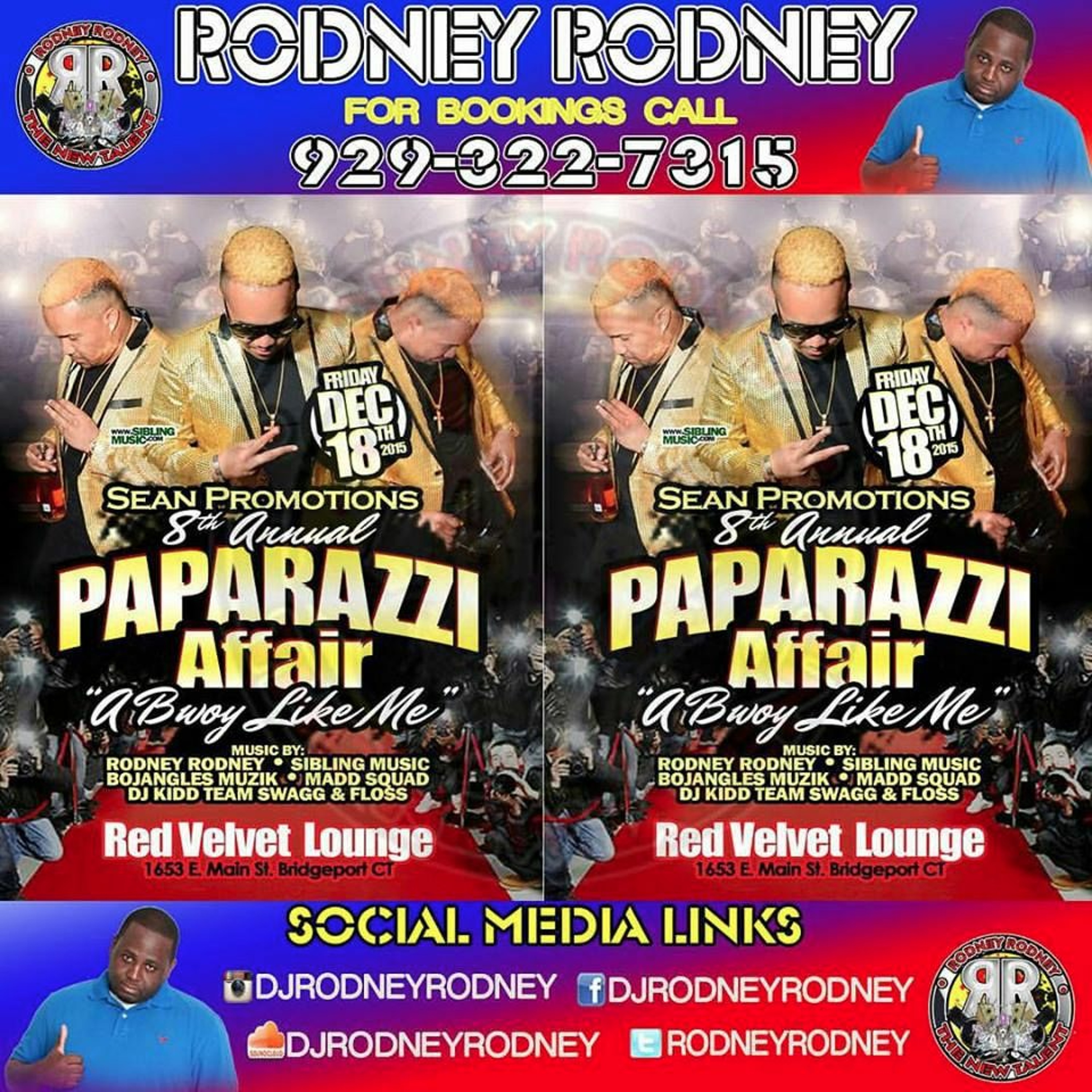 Sean promotions 8th.ann.PAPARAZZI AFFAIR* Fri.Dec.18 @Red Velvet Loug.1653.E.Main St.Bridgeport Ct. episode artwork