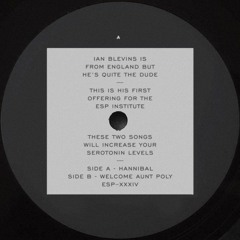 [ESP034] IAN BLEVINS - Hannibal b/w Welcome Aunt Poly - 12" Vinyl/Digital