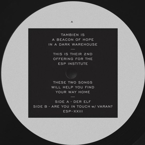 [ESP023] TAMBIEN - Der Elf - 12" Vinyl/Digital