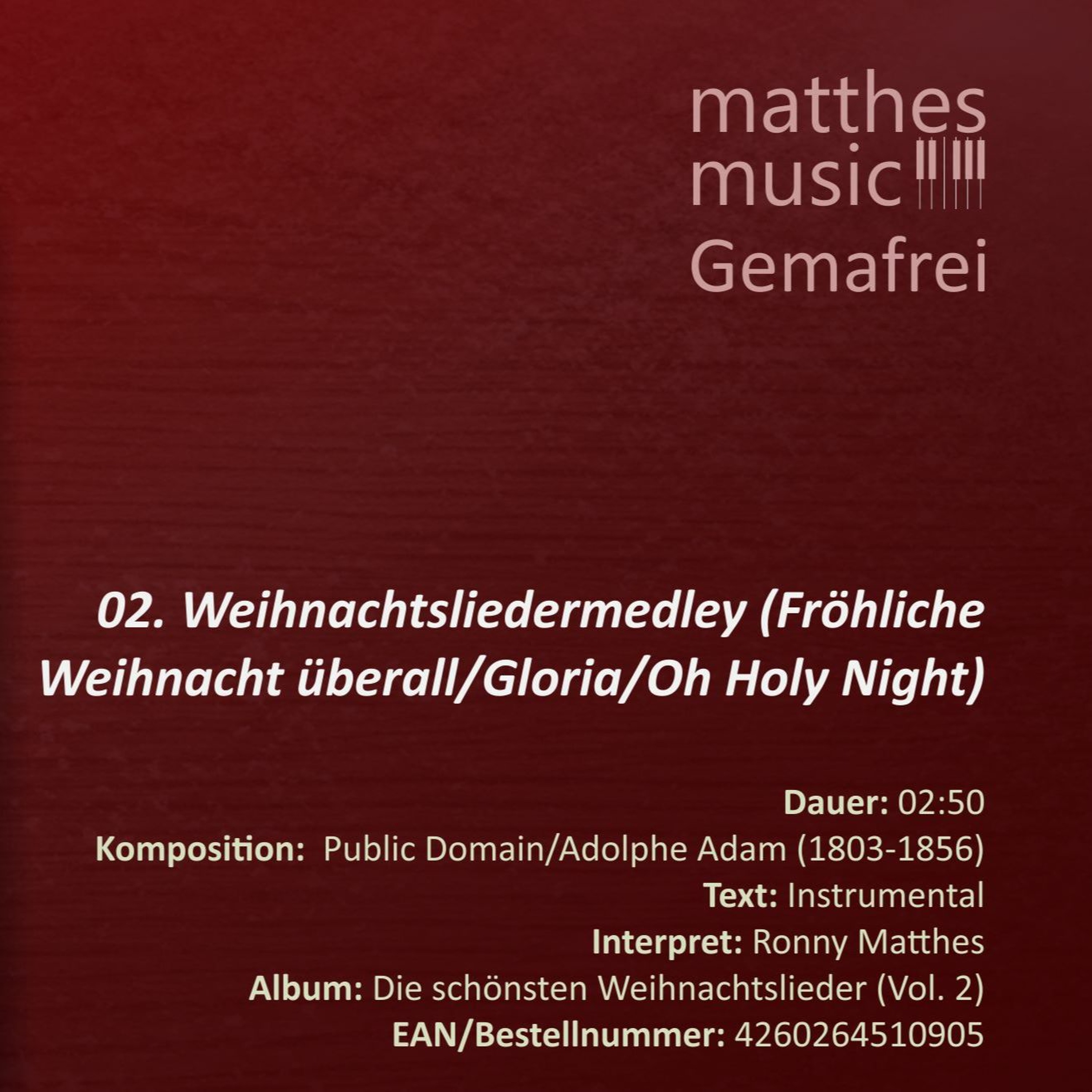 Weihnachtsliedermedley: Fröhliche Weihnacht/Gloria - (02/13) - Die schönsten Weihnachtslieder (2) episode artwork