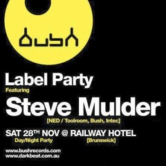 Recording @ Darkbeat and Bush Records Presents Steve Mulder