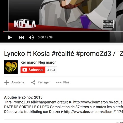 LYNCKO Feat KOSLA - Réalite