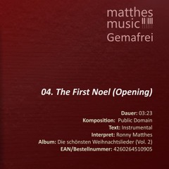 Opening (The First Noel) - Public Domain - (04/13) - CD: Die schönsten Weihnachtslieder (Vol. 2)