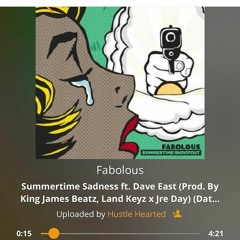 Fabolous -Summertime Sadness Ft. Dave East (Prod. By King James Beats, Land Keyz X Jre Day)