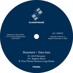 Data Italia - Original version 2015 remaster + remixes. Full Pupp Slagerparade 001.