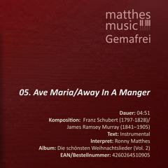 Ave Maria / Away In A Manger - (05/13) - CD: Die schönsten Weihnachtslieder (Vol. 2)