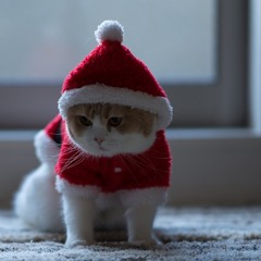 Cadeaux de Noël, rouge, blanc et bleu...