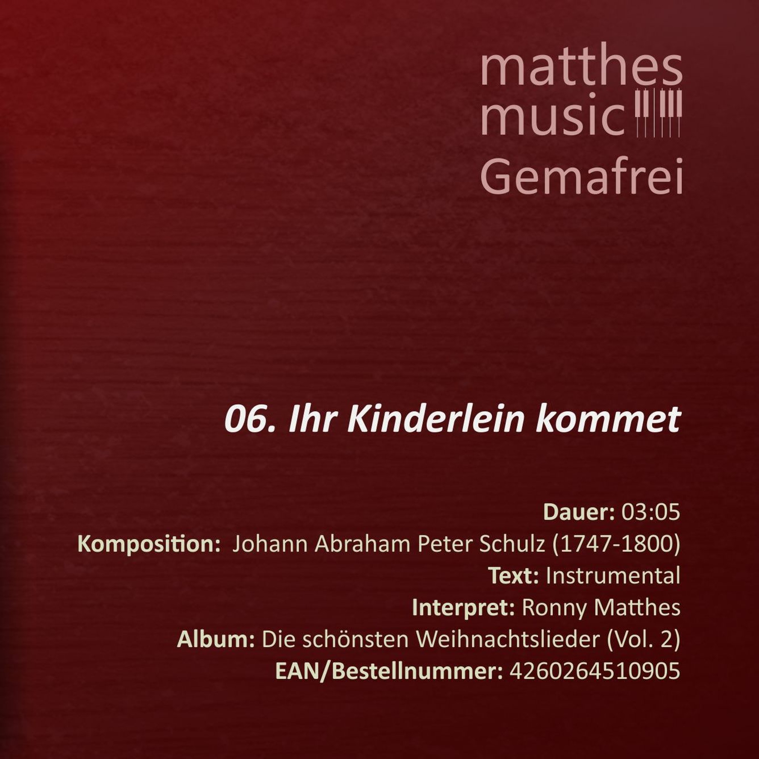 Ihr Kinderlein kommet - Gemafrei - (06/13) - CD: Die schönsten Weihnachtslieder (Vol. 2) episode artwork