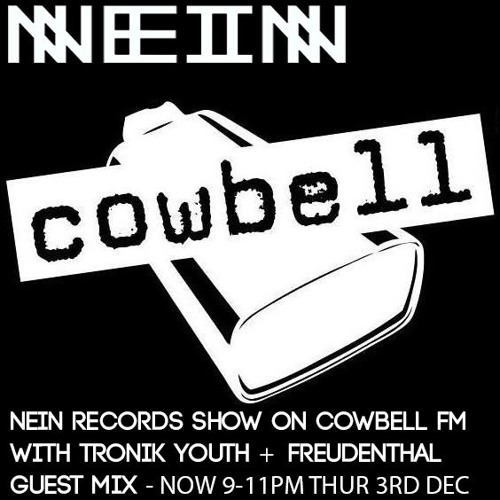 NEIN RECORDS RADIO SHOW -TRONIK YOUTH AND FREUDENTHAL GUEST MIX DEC 3RD