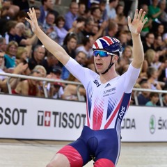 Mark Stewart wins gold at the UCI Track Cycling World Cup