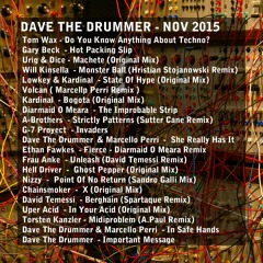 Dave The Drummer Nov 2015 DJ Mix