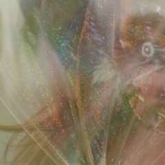 Drops of glitter in the air