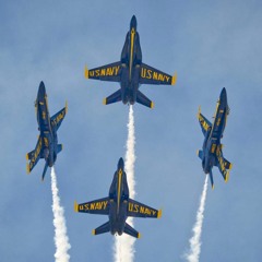 Blue Angels Jet Airplane Flyby