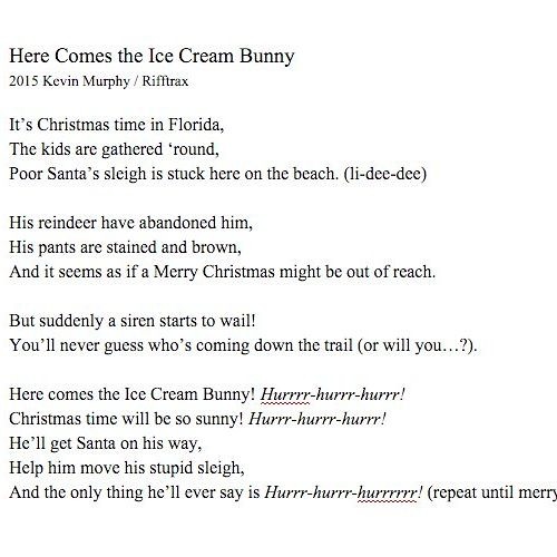Here Comes The Ice Cream Bunny!