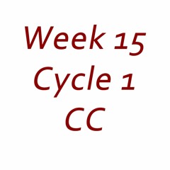 Week 15 - Sci C1w15 Son